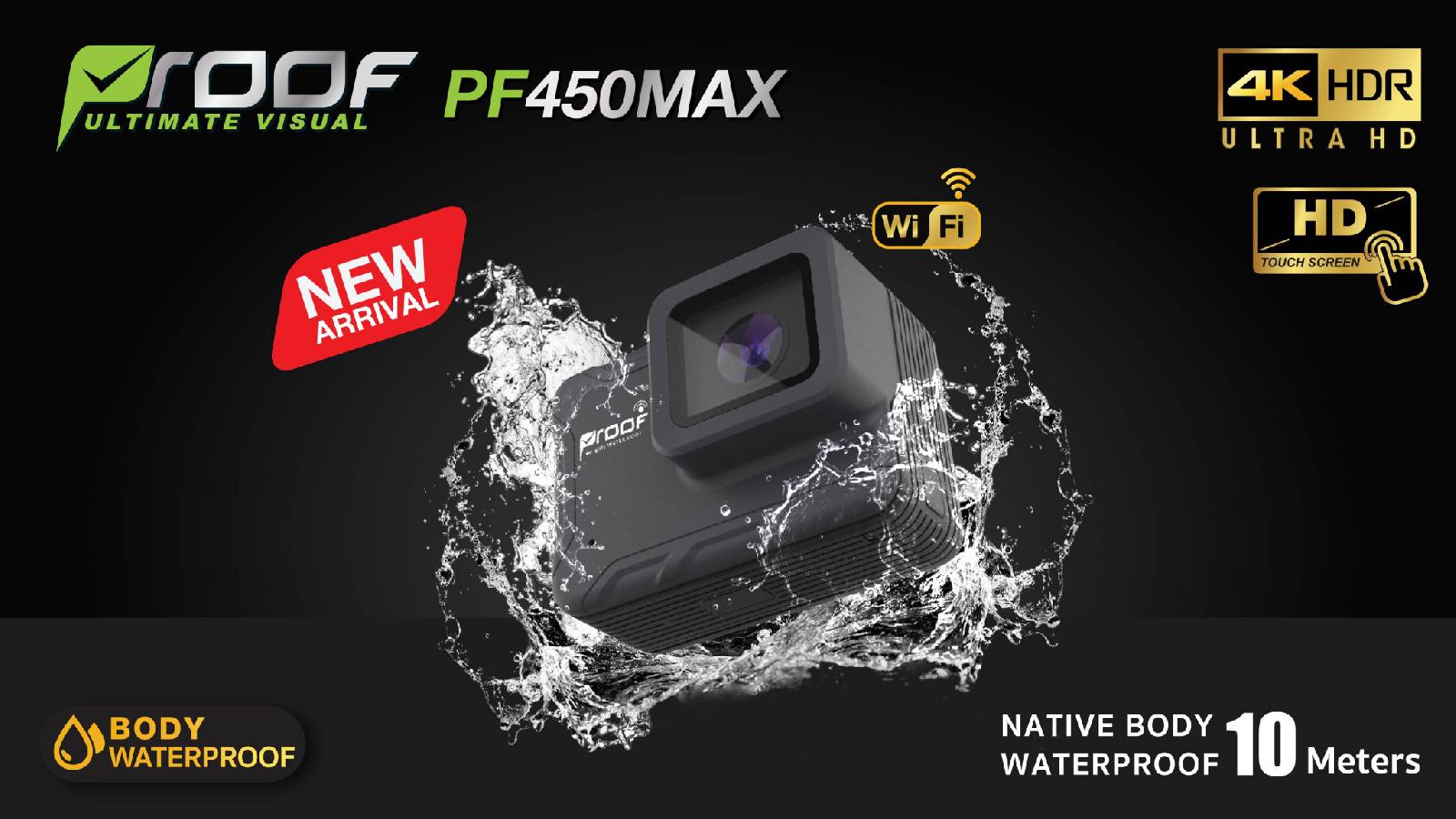 กล้อง Action Camera PF450Max, Action Camera